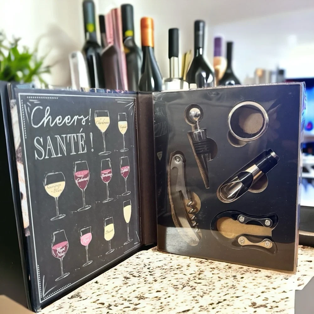 🍇 5-Piece Wine Tool Set - NEW, Unopened with Slight Box Damage 🍷 Wine Opener